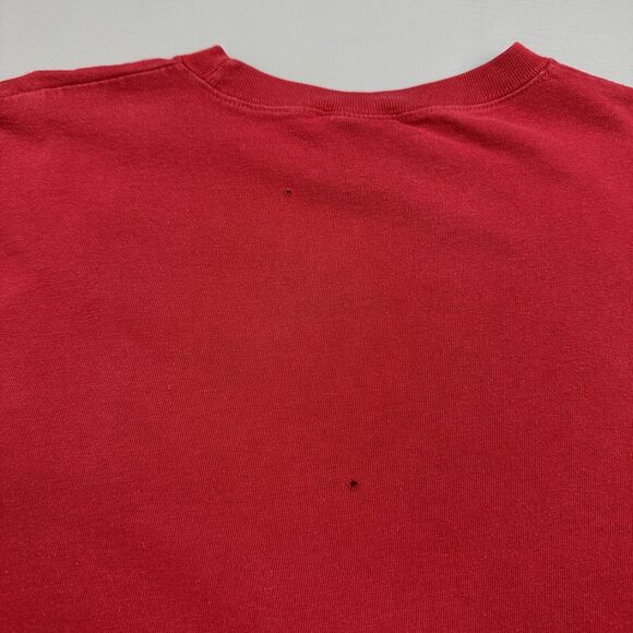 Vintage Looney Tunes Shirt Mens Small Red Sylvester Tweety Bird Bowl Pocket Tee - Picture 10 of 15